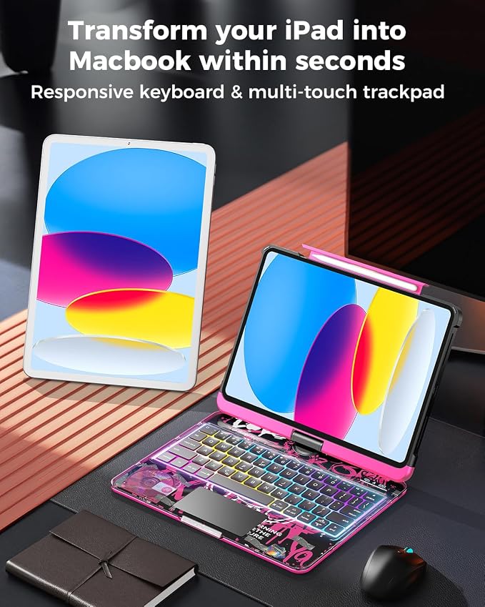 SIBEITU Keyboard Case for iPad A16 11th Gen 11" 2025 & 10th Gen 10.9" 2022 - Image 6
