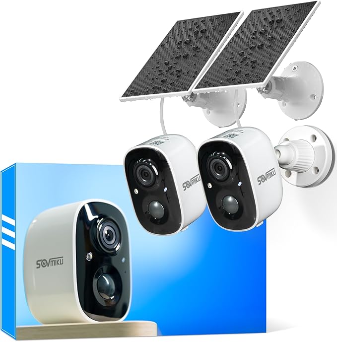 Vicohome 2CG6 Best 2K Solar Security Camera Wireless Outdoor System, No NVR by sovmiku