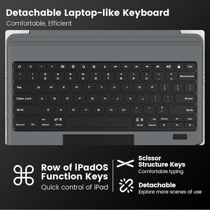 Nillkin Keyboard Case for iPad Air 13-inch, iPad Pro 12.9-inch Rugged Case - Image 3