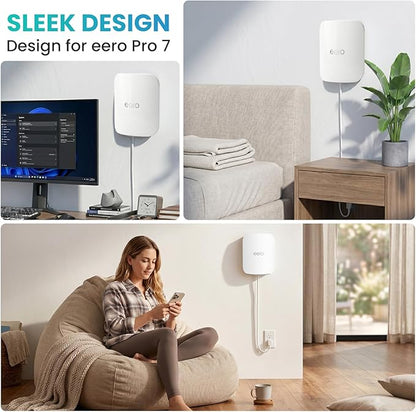 Wall Mount Holder for eero Pro 7 Router Mesh Wi-Fi System – No Messy Wires - Image 7