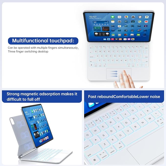 Keyboard Case with Stylus Pen for ipad Air 11-inchiPad Pro11 in Magic-Style - Image 7