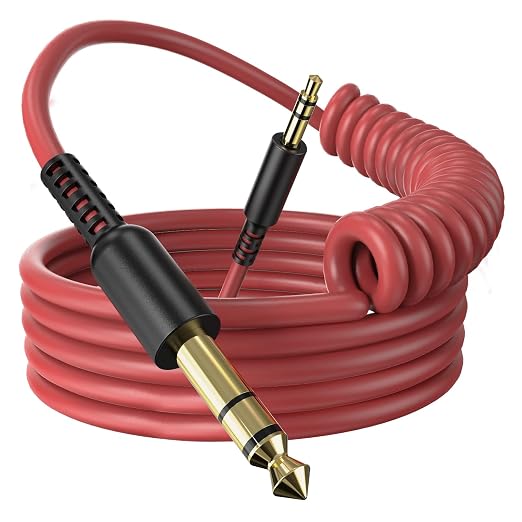 OneOdio 6.35mm to 3.5mm 6.6-9.8FT Stereo Adapter Cable Compatible by OneOdio