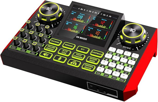 Audio mixer, suitable for live streaming, and gaming on computer/phone; by tenlamp