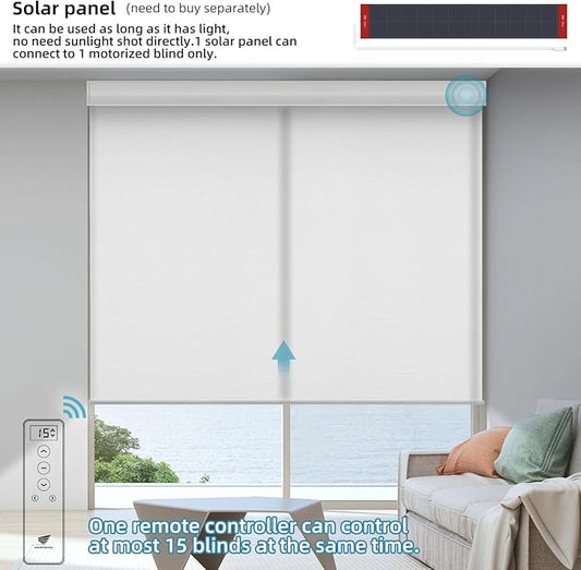 SmartWings Motorized Light Filtering Shades, Work - Image 2