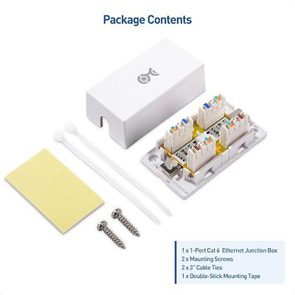 Cable Matters 5-Pack Cat 6 Splice, Cat 6 Ethernet Junction Box in White - Image 6