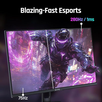 KTC 27'' 280Hz 240Hz Gaming Monitor 1ms GTG 350nits Fast VA 1080P Tilt 126% - Image 8