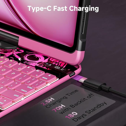 iPad Keyboard Case for 2024 M4 iPad Pro 11 inch, Magic Wireless Keyboard - Image 6