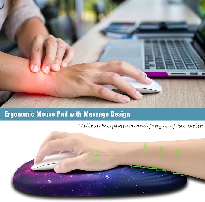 Ergonomic Mouse Pad Wrist Support, Mouse Pad - Image 3