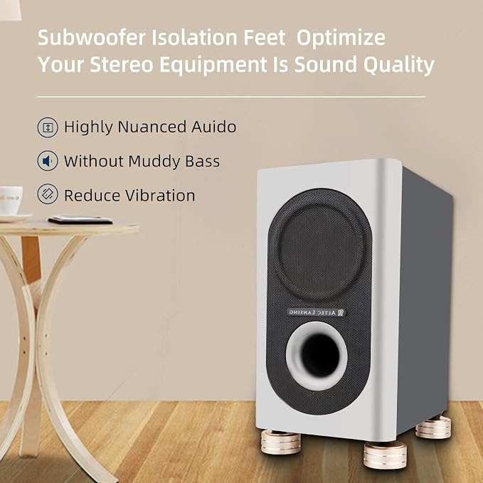 Monosaudio 4Pcs Audio Isolation Feet Turntable Feet 40x20mm Turntable Isolation - Image 3