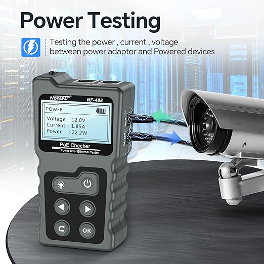 NOYAFA NF-488 POE Cable Tester for Power Over Ethernet, Network Cable - Image 3