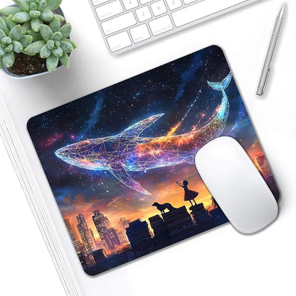Mouse Pad, Cute Aesthetics Art Whale Mouse Pads - Image 5