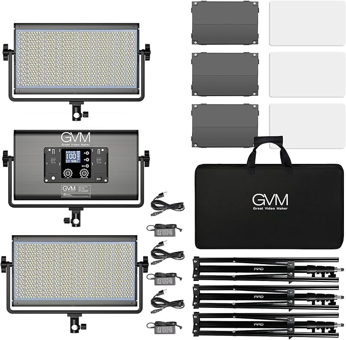 GVM 1500D RGB LED Video Light, 75W Video Lighting Kit - Image 7