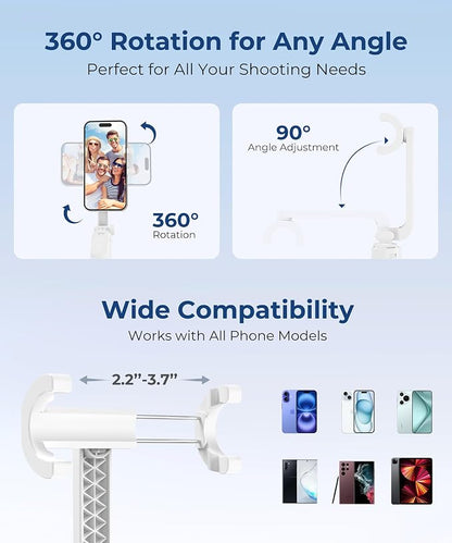 67‘’ Selfie Stick, Phone Tripod - Image 4