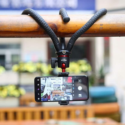 ULANZI Camera Tripod, Mini Flexible Stand w Hidden Phone Holder w Cold Shoe - Image 7