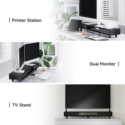 Fenge Dual Monitor Stand, 42.5inch Long Monitor Stands Riser - Image 5
