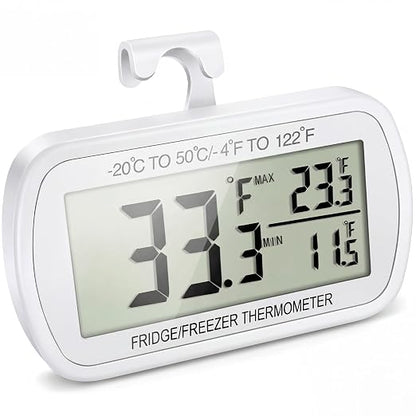Waterproof Refrigerator Fridge Thermometer, Digital Freezer Room Thermometer by VOULOIR