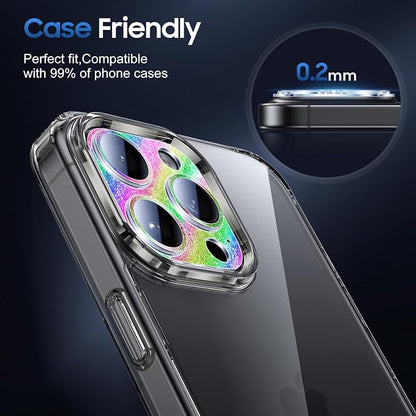 UniqueMe for 3 Pack iPhone 16 Pro/iPhone 16 Pro Max Camera Lens Protector - Image 6