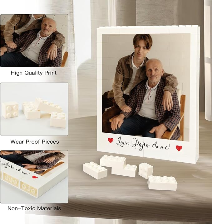 Personalized Photo Puzzle- Customized Photo Building Bricks - Image 3