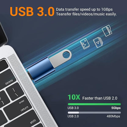   USB to USB C Adapter, USB C Male to USB 3.0 Female - Image 3