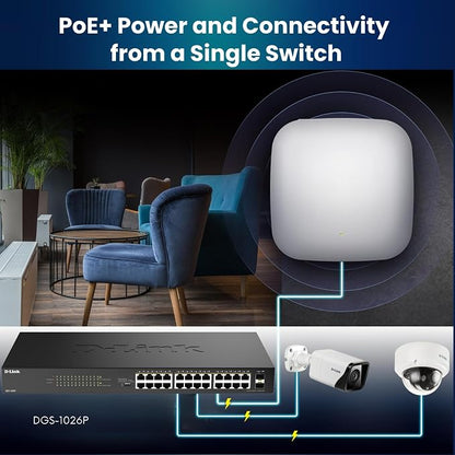 D-Link 24-Port Gigabit PoE+ Unmanaged Switch - Image 7