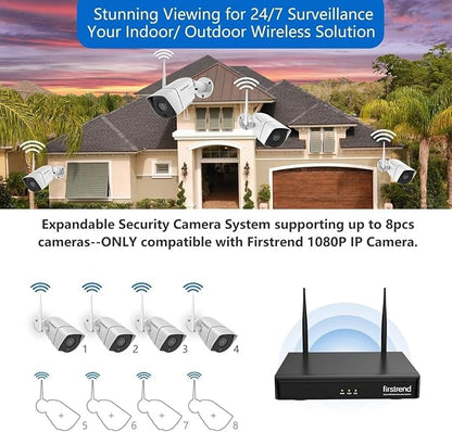 Firstrend WiFi Wireless Security Camera System, 8Ch NVR - Image 6