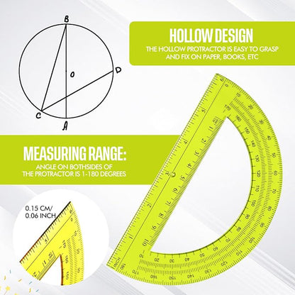 EBOOT Student Geometry Math Set, Drawing Compass and 6 Inch Swing Arm - Image 7