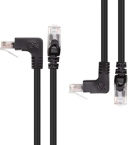 Cable Matters 10Gbps Combo-Pack 90 Degree Cat 6 Ethernet Cable - 7ft by CableMatters