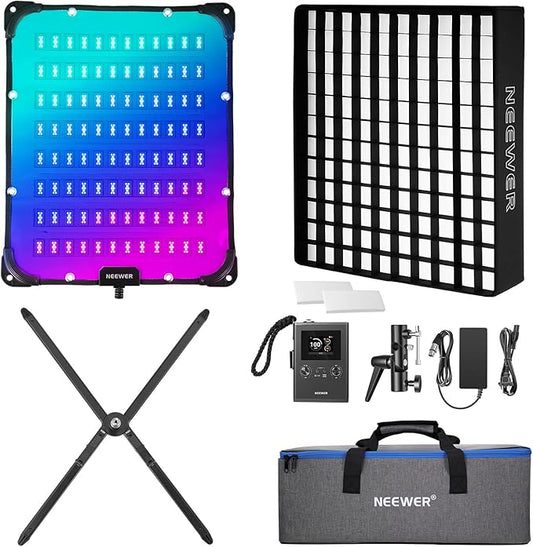 NEEWER 115W Flexible LED Video Light, Studio RGB Panel Light Mat Kit by Neewer
