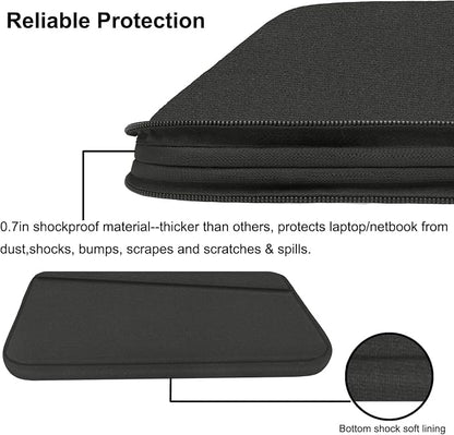15.6 inch Laptop Case, Durable Computer Carrying Bag Protective Case Briefcase - Image 4