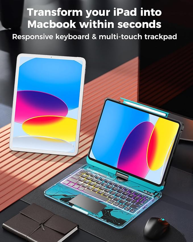 SIBEITU Keyboard Case for iPad A16 11th Gen 11" 2025 & 10th Gen 10.9" 2022 - Image 6