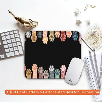 Square Mouse Pad Cute Cat Claw, Personalized Premium-Textured Custom Mouse Mat - Image 6
