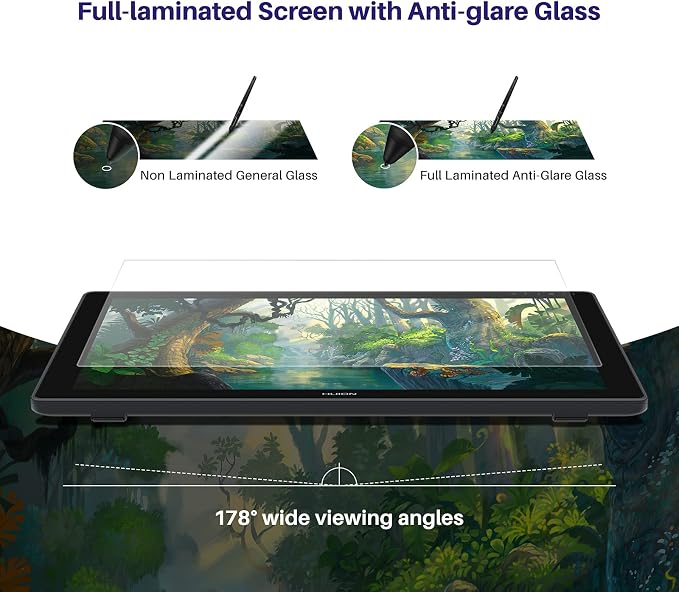 HUION Kamvas 24 Plus 2.5K QHD Graphic Drawing Tablet - Image 2