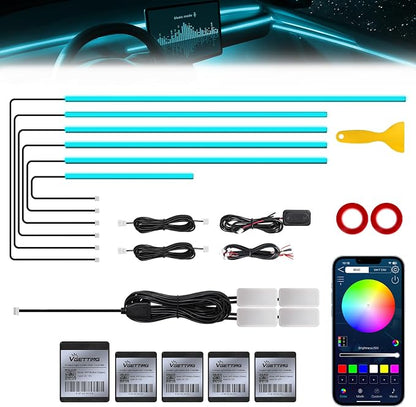 RGB Acrylic Interior Car LED Strip Light by MAODANER