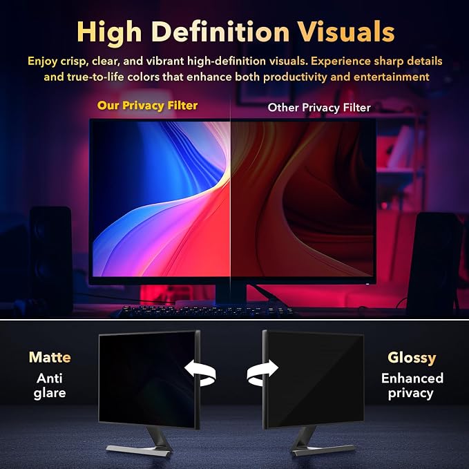 Magnetic Invisible Hidden Design Computer Privacy Screen Filter 27 Inch - Image 5