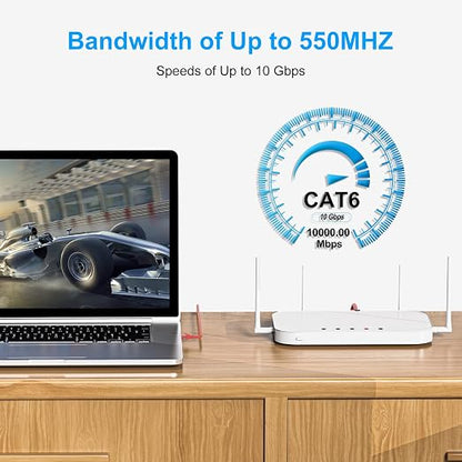 Cat6 Patch Cables 4 Feet, Cat 6 Ethernet Cable, 24AWG CCA Cord, UTP Network - Image 4