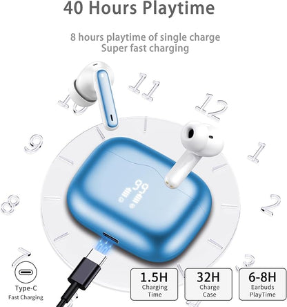 Wireless Earbuds, New Wireless Earphones HiFi Stereo Deep Bass 40H Playtime - Image 6