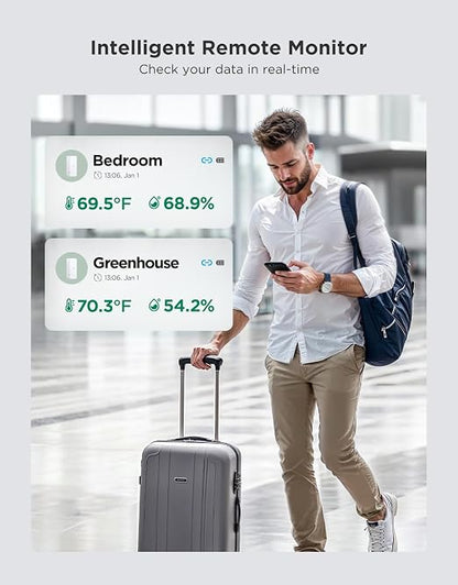 GoveeLife 2.0 WiFi Hygrometer Thermometer 3 Pack, Smart Humidity Temperature - Image 6