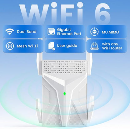 2026 AX1800 WiFi 6 Extender, WiFi Extender Signal Booster - Image 2