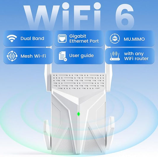 2026 AX1800 WiFi 6 Extender, WiFi Extender Signal Booster - Image 2
