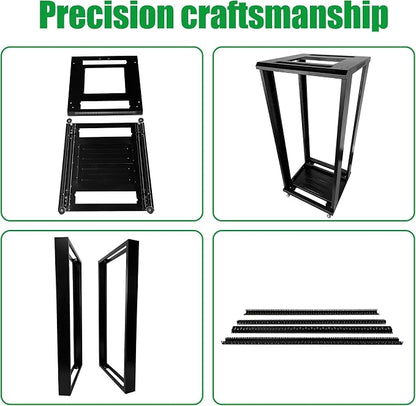 27U Server Cabinet Rack Enclosure, - Image 5
