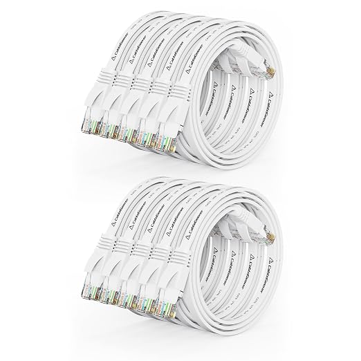 Cat 6 Ethernet Cable 1ft Flat Internet Network Cables by CableGeeker