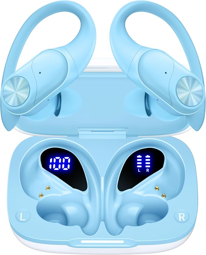 PocBuds Bluetooth Headphones Wireless Earbuds 80hrs Playtime Wireless Charging by PocBuds