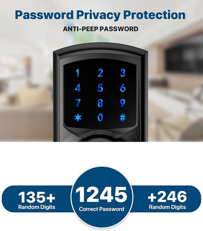 Hidalife Keyless Entry Door Lock, Keypad Door Knob - Image 6