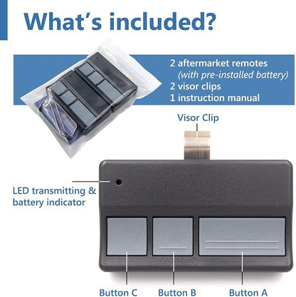 Solidremote Garage Door Opener Remote, - Image 2