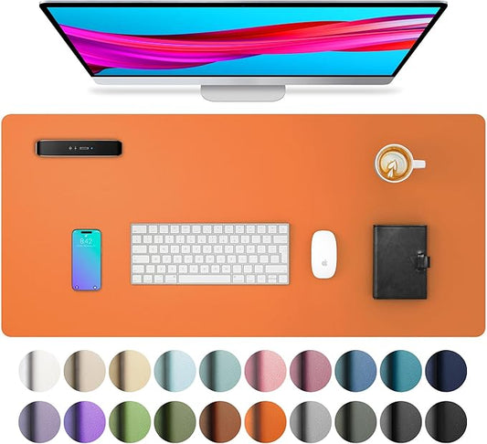 Aothia Leather Desk Pad Protector, Mouse Pad, Office Desk Mat, Non-Slip PU by Aothia
