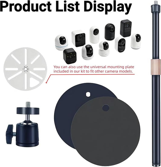 Black Adjustable CCTV Camera Mount Stand - Image 2