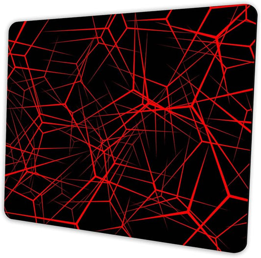 Abstract Lines Mouse Pad Personalized Design, Non-Slip Surface, Rubber Base by Shalysong