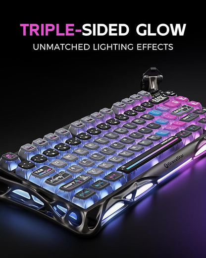 GravaStar Mercury K1 Pro Wireless Mechanical Gaming Keyboard, 75% Layout RGB - Image 10