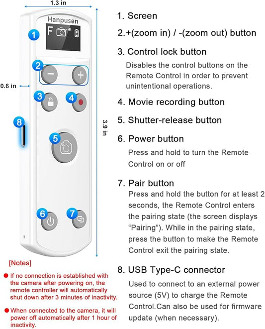 for Fujifilm Rechargeable Wireless Remote Control - Image 2