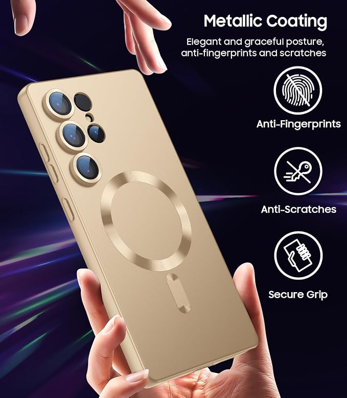 Magnetic for Samsung Galaxy S25 Ultra Case Slim Soft Silicone Bumper Shockproof - Image 6